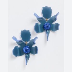 Lele Sadoughi Blue Crystal Earrings